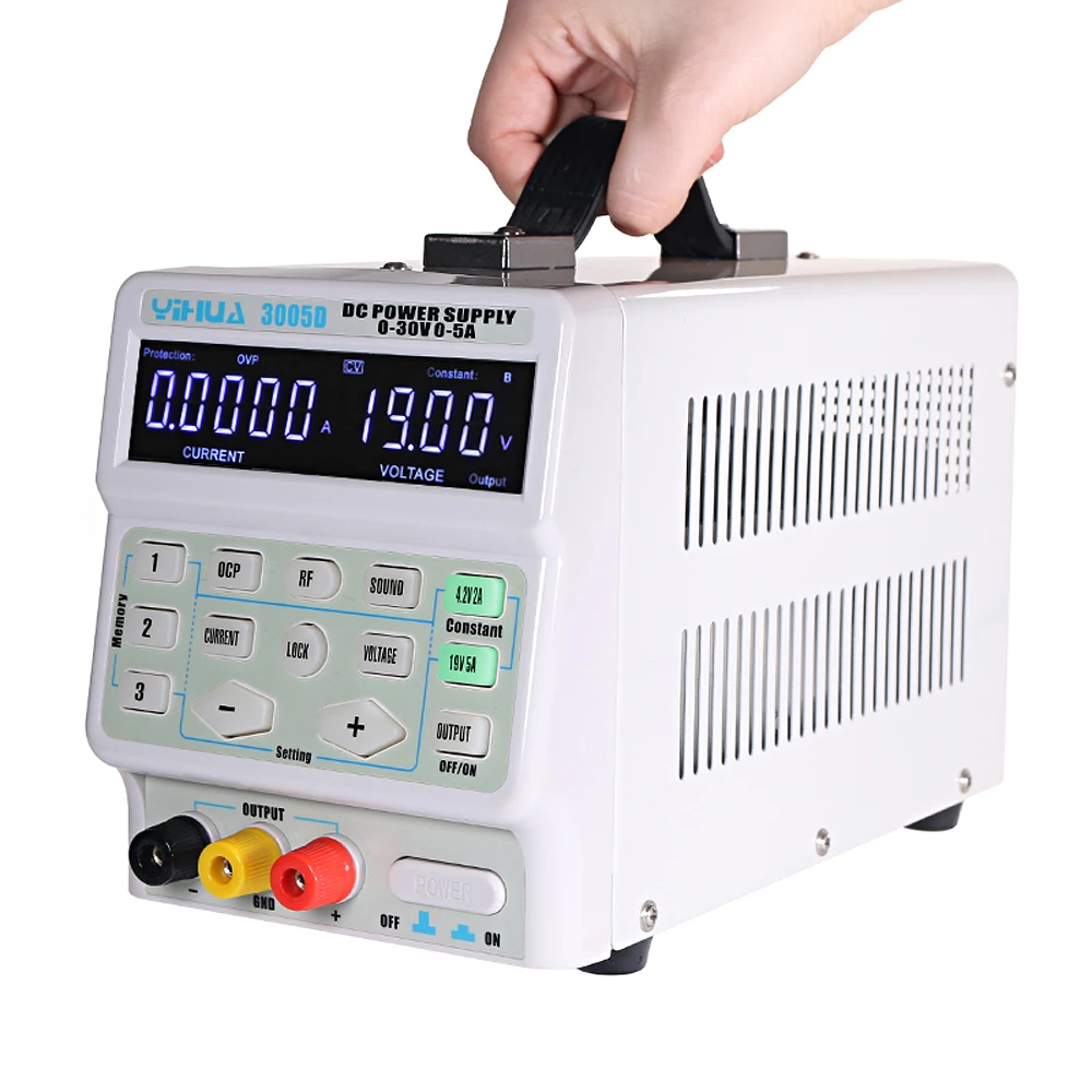 

YIHUA 3005D Programmable DC Power Supply Adjustable 30V 5A Laboratory Maintenance Workbench Voltage Current Regulator Stabilizer