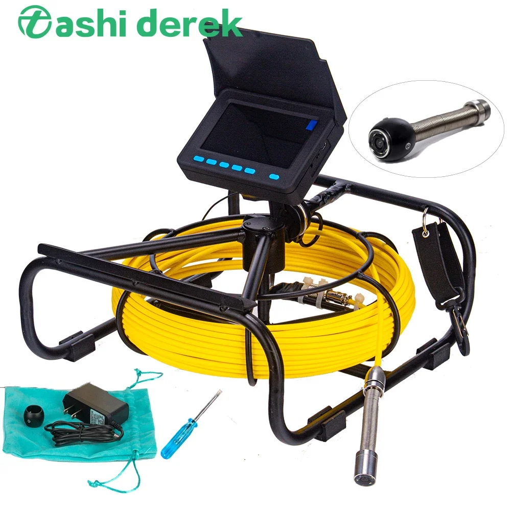 

4.3inch monitor 17mm Camera Head borescope Sewer Pipe detection Endoscope Inspection Camera System Used for Pipeline Inspection