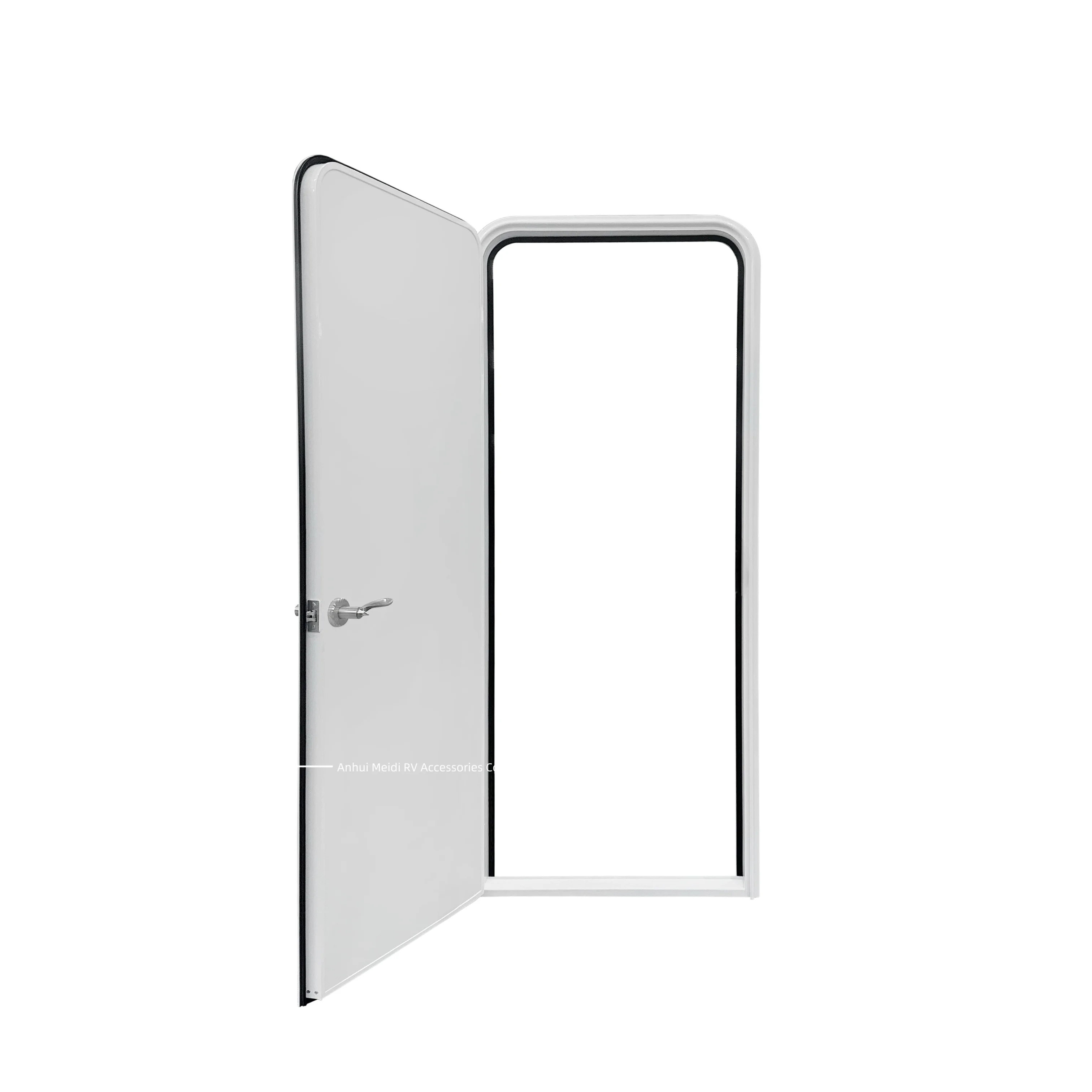 MEIDI Modern Luxury Aluminum Alloy Weatherproof RV Single Point Door Customizable Size Caravan Entry Door
