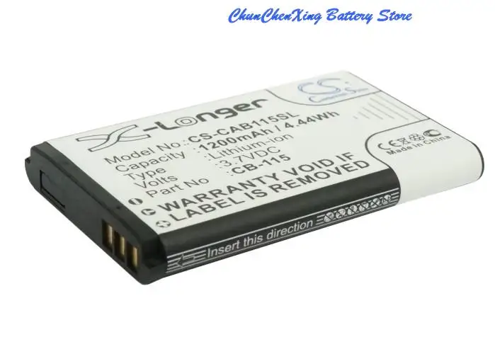 Batería Cameron Sino 100% nueva de 1200mAh CB-115 para CAT B100 5