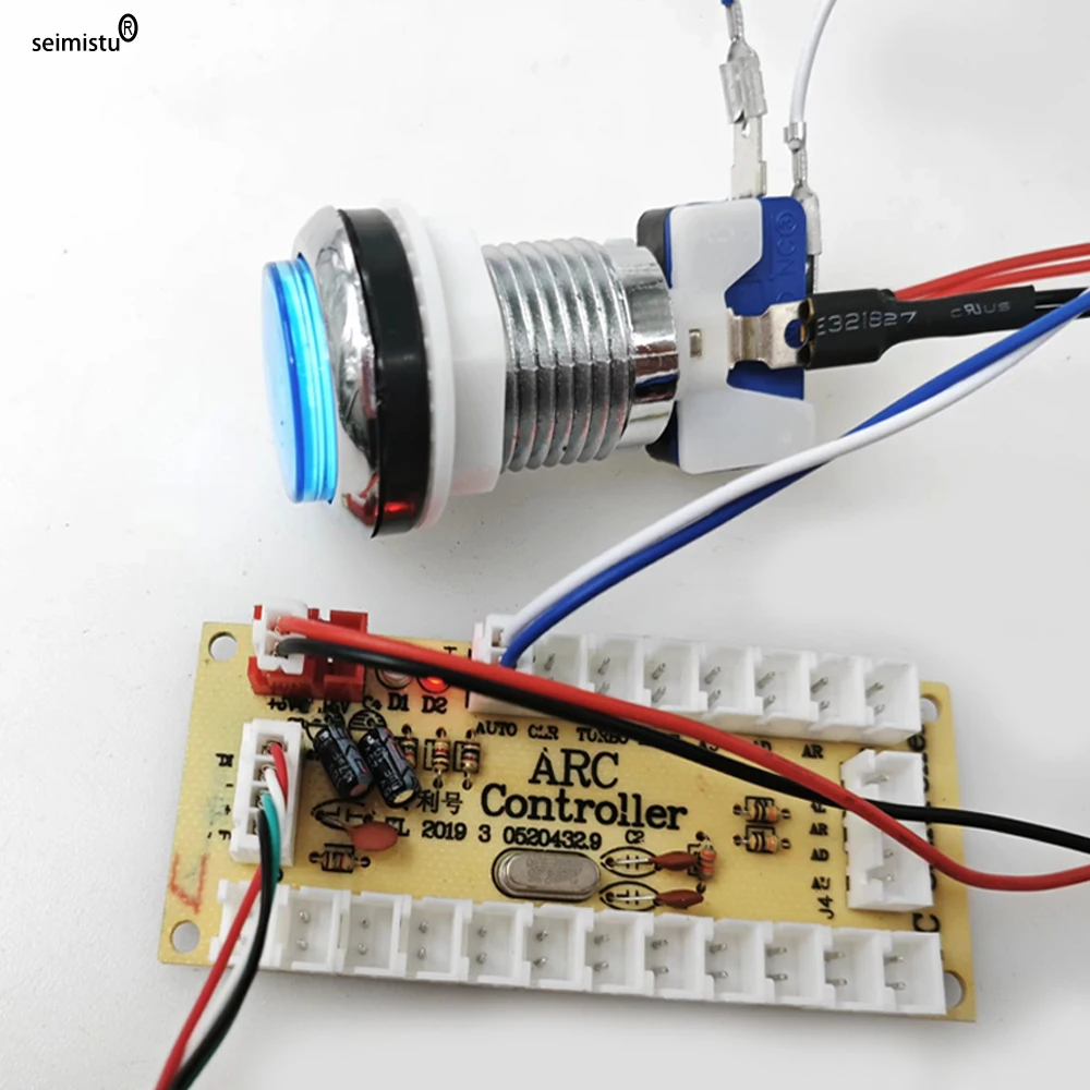 Raspberry Pi Arcade Joystick Game Kit, 2 Later Versions, with LED Push Button, American Style Joystick, USB Zero Delay Encoder