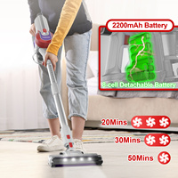 Handheld Cordless Vacuum Cleaner, 28.8V/2200mAh, 50 Minutes, Washable HEPA, 6-in-1 Vacuum Cleaner with 5-Stage Filtration System