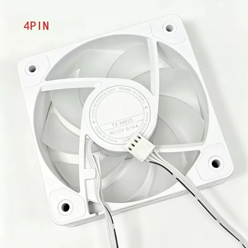 for Tianjifeng 10025 10cm Case & CPU Silent Cooling Fan, 4-Pin ARGB Colorful Light Fan, Black / White