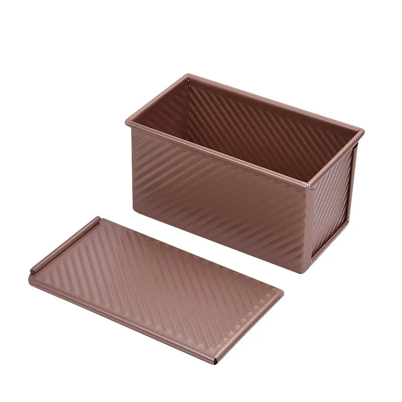 

Rectangular Loaf Pan Carbon Steel Nonstick Bellows with Cover Toast Box Mold Bread Mold Eco-Friendly Baking Tools for Cakes