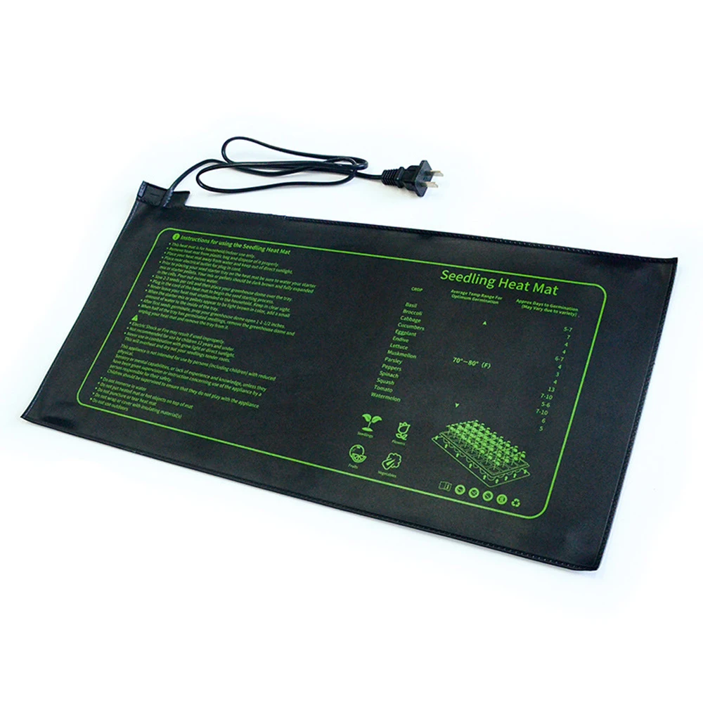 Seedling Heat Mat for Seed Starting 10'' X 21'' Plant Heating Pad for Indoor Plants Germination Gardening Hydroponic