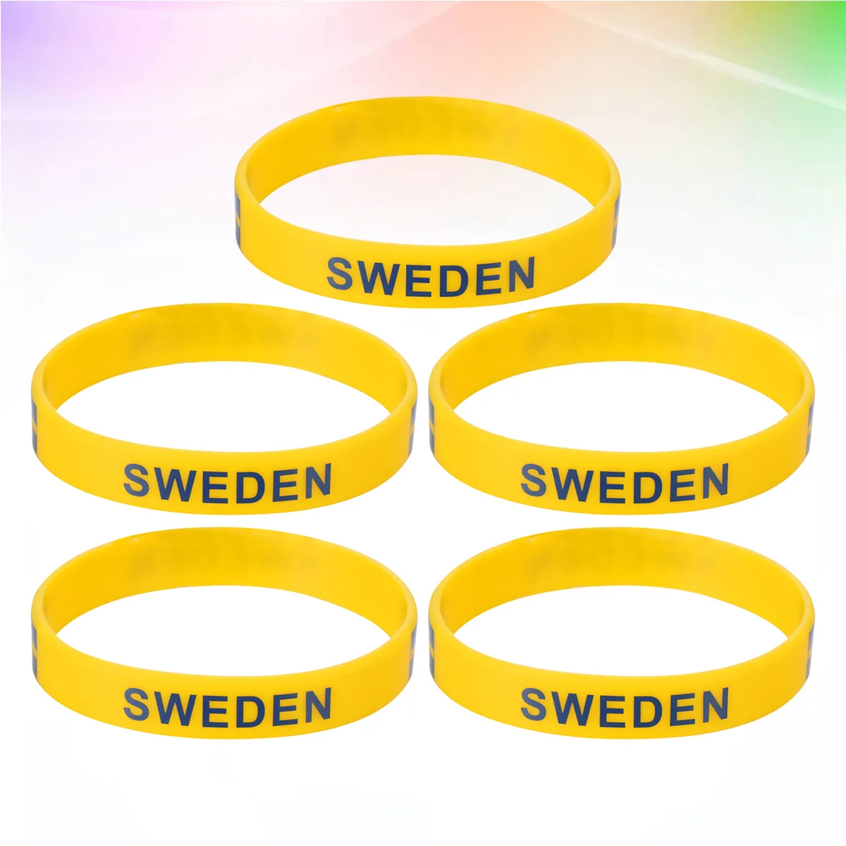 5 قطع من أساور المعصم المصنوعة من السيليكون على علم الدولة، سوار رياضي ناعم ومريح لأساور المعصم الريفية لكرة القدم