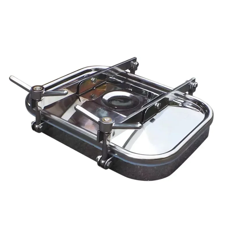 Stainless Steel, Storage Hatch DN500 Sanitary Storage Tank Oval Manhole Cover