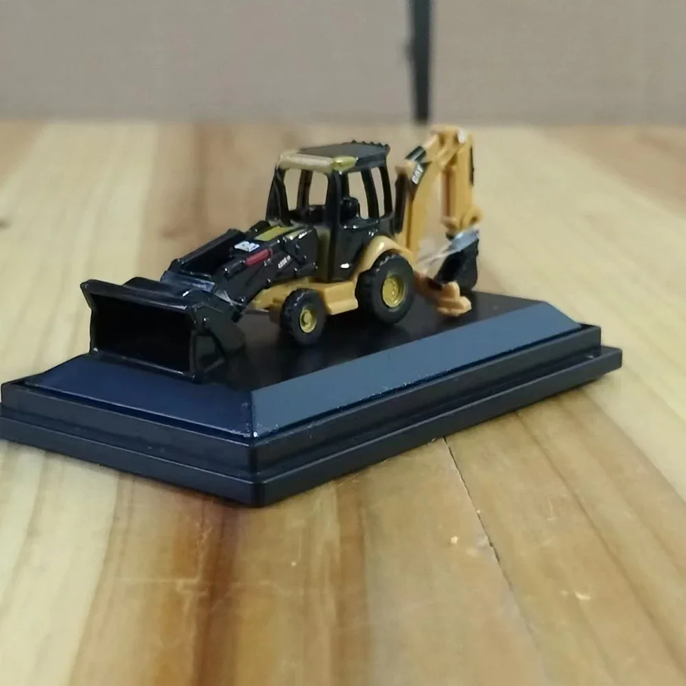 Die-cast 1:100 Scale Caterpillar 420e Alloy Loader Excavator Busy Engineering Vehicle Model Home Decoration Metal Ornaments