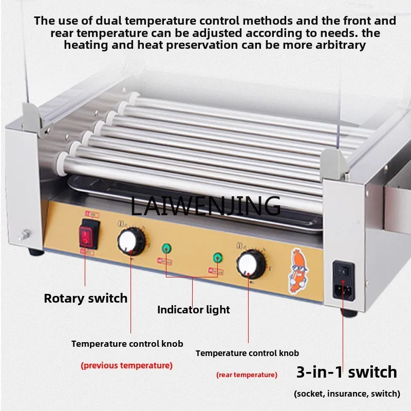 SGF Sausage Grilling Machine Commercial Small Automatic Rotary Sausage Grilling Machine