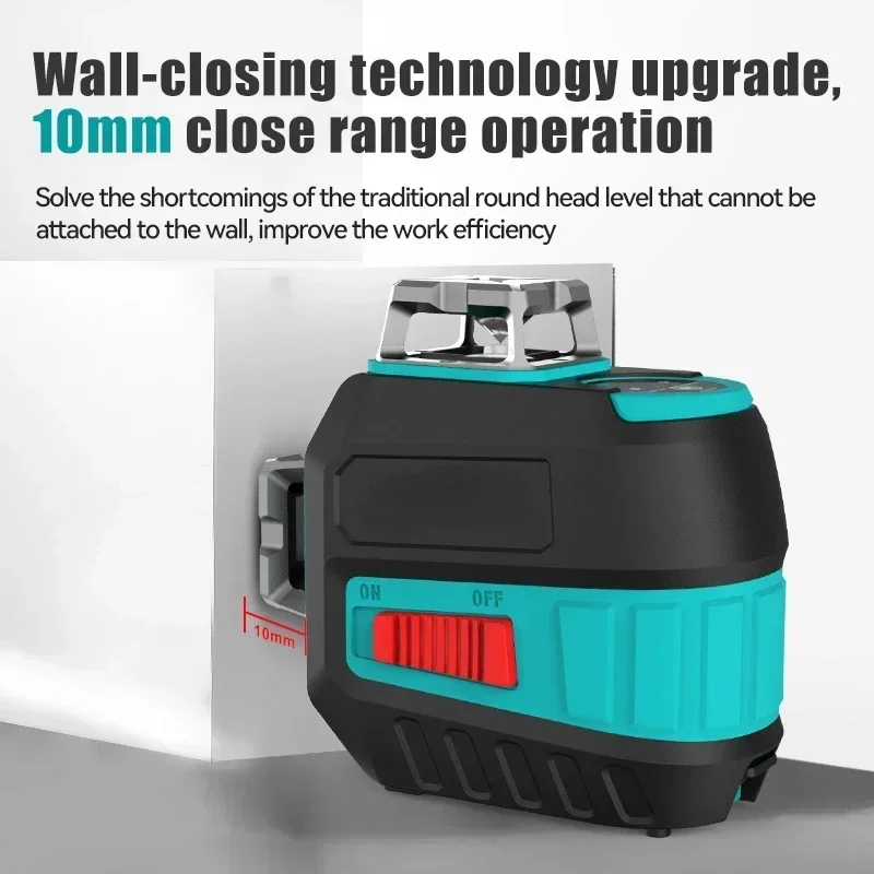 12 Linien 360 Laser Level 5 Linien grüner Nivel-Laser Professionelle einstellbare Laserlinienhelligkeit