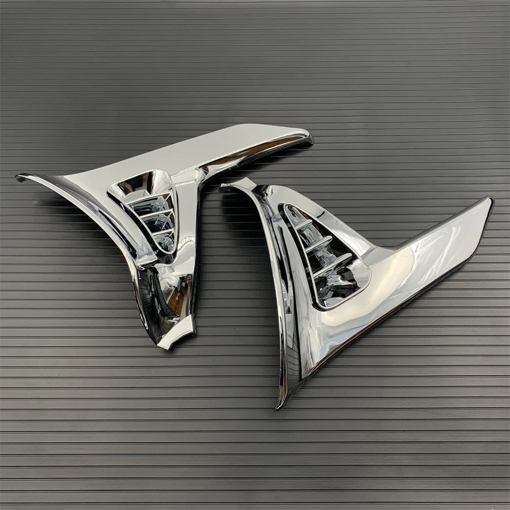 Chrome Triangle Cover For  GoldWing GL 1800 GL1800 Chrome Left Right Motorcycle Parts Modified accessories