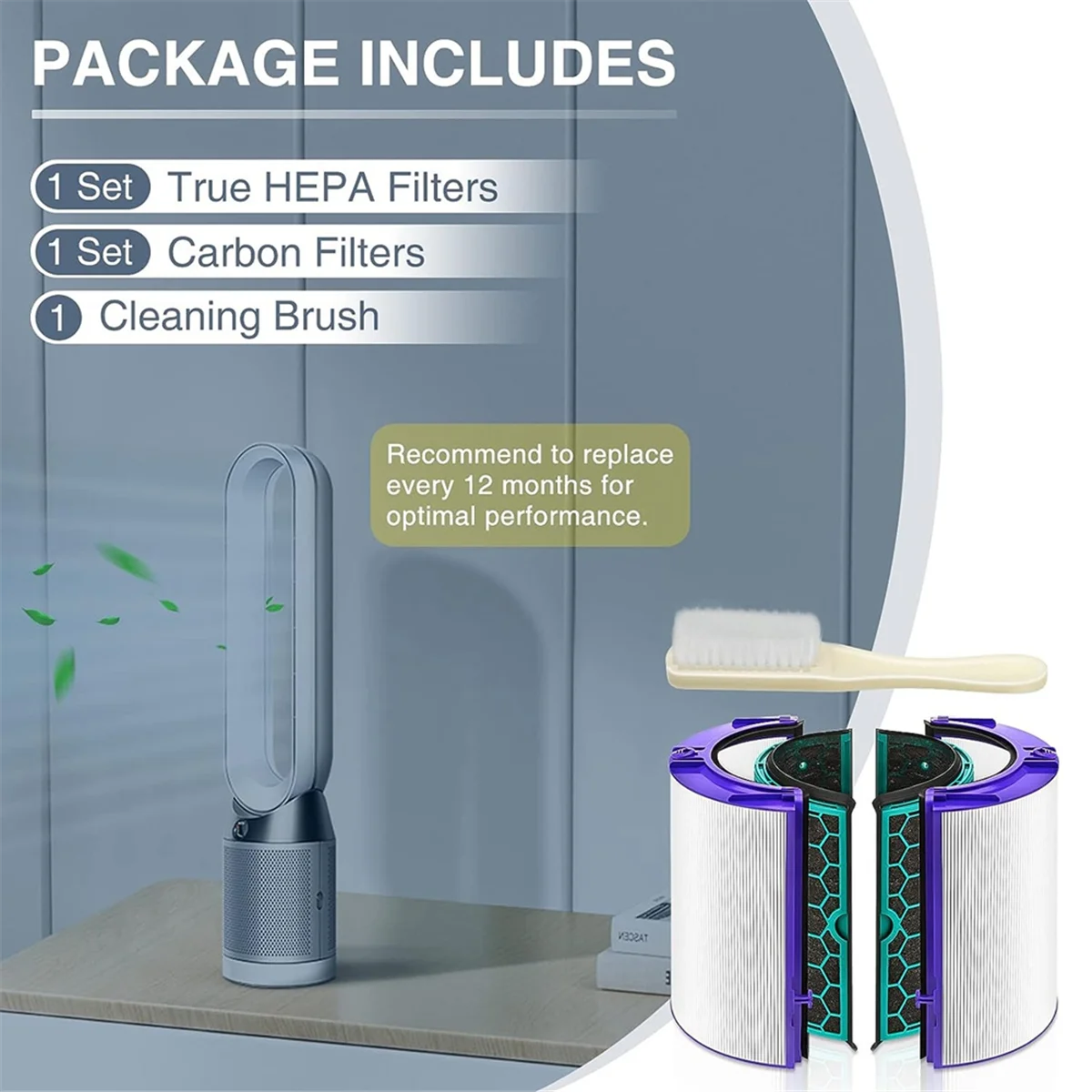 A56T Replacement Hepa Filter for Dyson HP04 TP04 DP04 TP05 DP05 360° Pure Cool Fan HEPA Filter & Activated Carbon Filter