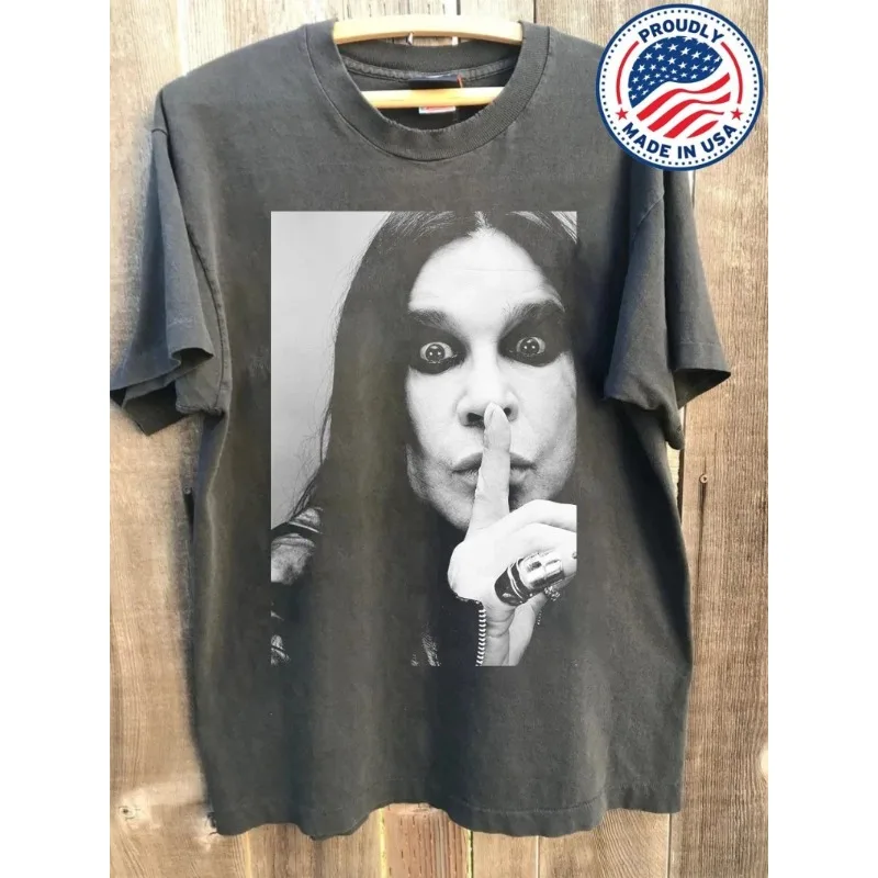منتج جديد!! تي شيرت Ozzy Osbourne Memorial Tribute Vintage للرجال والنساء - ملابس يومية كاجوال مطبوعة بأكمام قصيرة