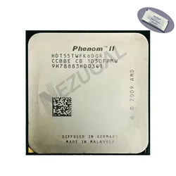 Phenom II X6 1055T 125W X6-1055T HDT55TWFK6DGR HDT55TFBK6DGR HDT55TFBGRBOX 2.8 Ghz Six Core 3M 125W Socket AM3 CPU processor