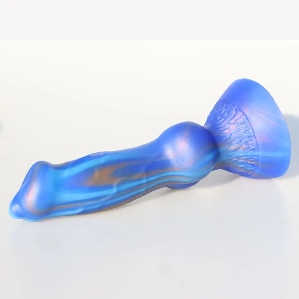 New Soft Penis Liquid Silicone Animal Wolf Dildo Suction Cup Realistic Dog Dildos Sex Toys for Women Lesbian Vagina Anal Massage