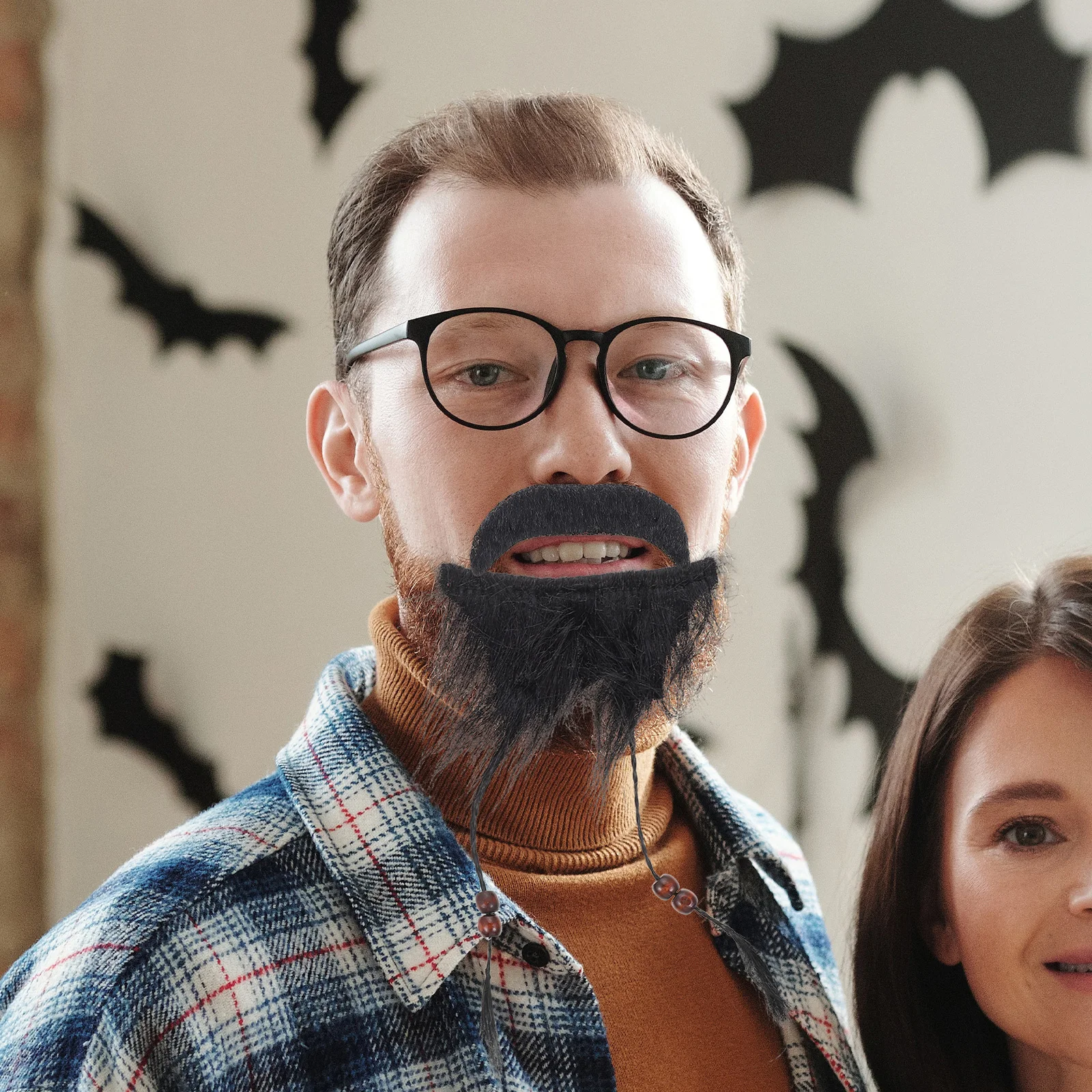 3 ชิ้น Pirate Beard Props ตกแต่งหนวดคอสเพลย์เครา Face ฮาโลวีนปลอมโพลีเอสเตอร์ Party Supplies เด็ก