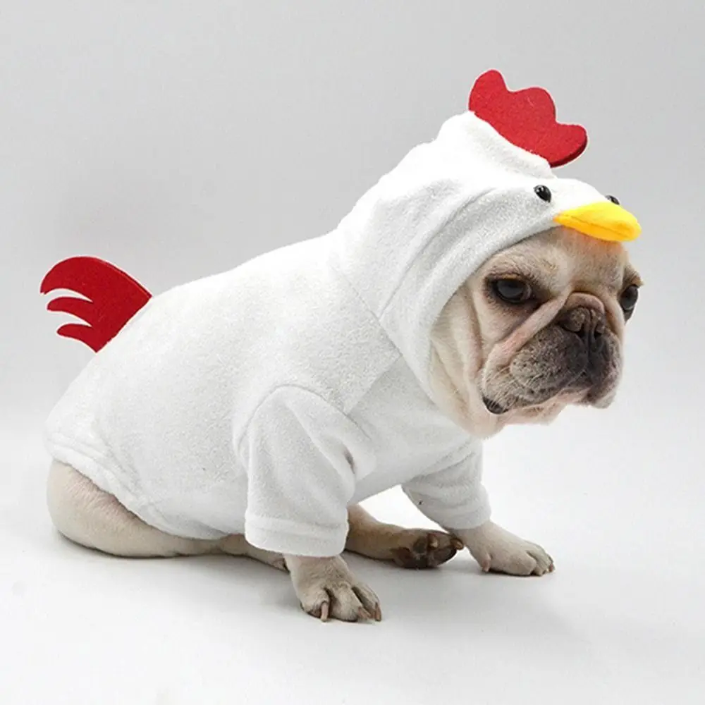 

Creative Chicken Shaped Pet Clothes Funny Polyester Pet Transformation Outfit Dog Cosplay Comical Outfits Dog Cosplay Costume