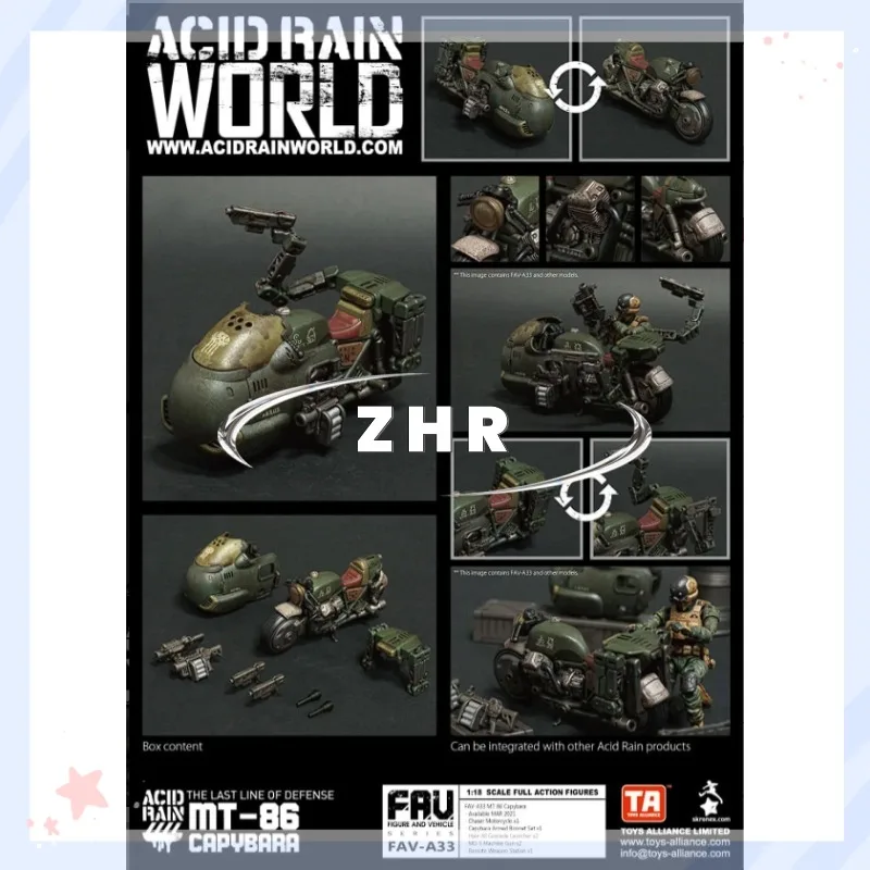 In Stock Acid Rain War Acid Rain FAV-A33 MT-86 Capybara Animation Model Action Figure Toy Collection Gift