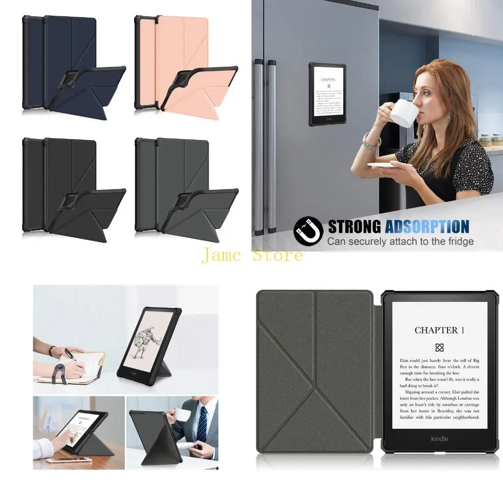 

LX0B для для корпуса Fit для 6,8 "Paperwhite 11 многофункциональная подставка для электронных книг PU Shotper Cover с Auto