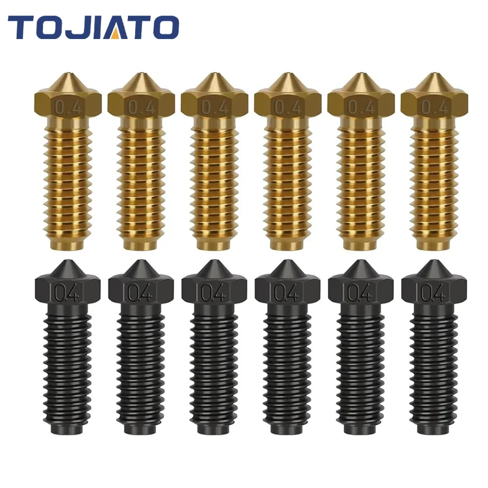 5/10pcs For Anycubic Kobra3 Hotend Nozzle 0.4mm Hardened steel Brass Nozzle For Anycubic Kobra3 printer Parts Accesories