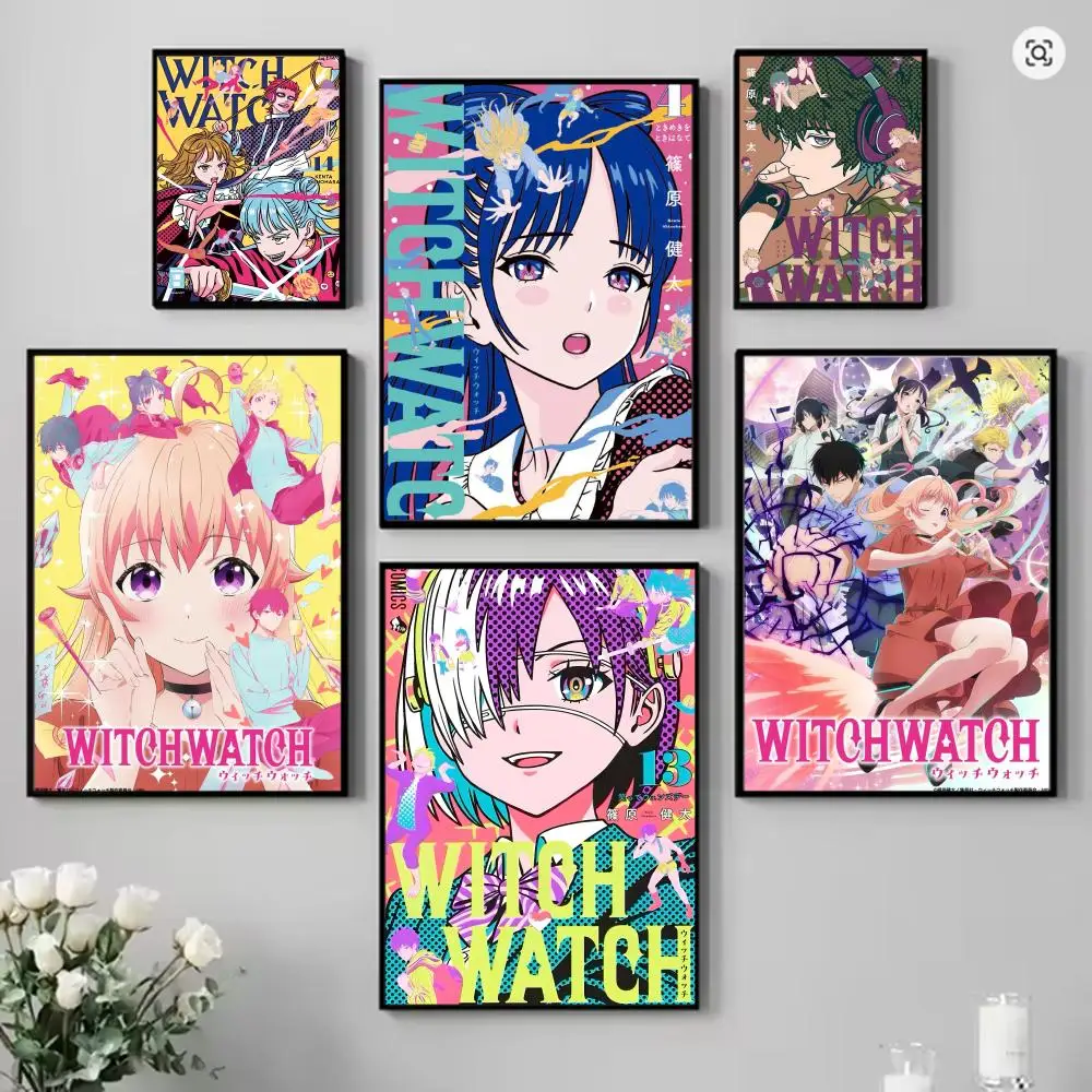 

HD Art Shonen Manga W-WITCH W-WATCH Poster Mural Wallart Poster Waterproof Vintage Print Decor for Home Decoration DIY Durable