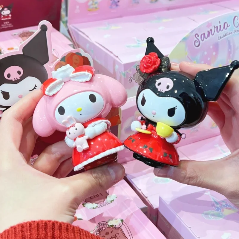 

Genuine New Sanrio Kuromi My Melody Rose And Earl Series Blind Box Kawaii Cartoon Collection Model Toy Surprise Adult Kids Gift