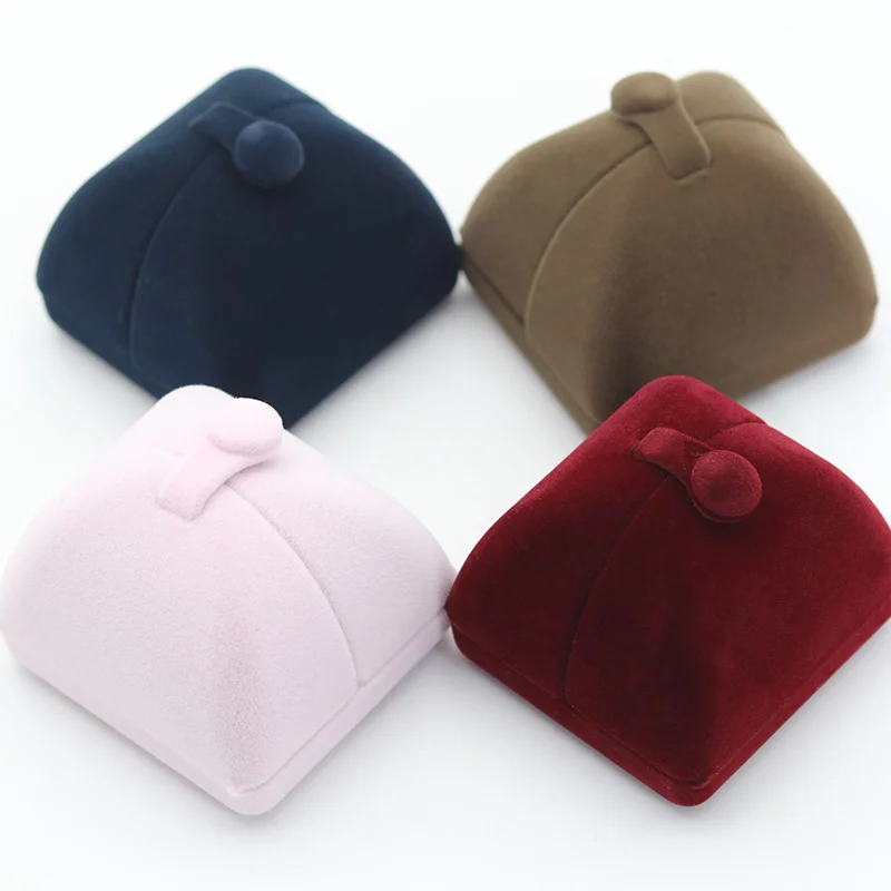 High-end Velvet Double-opening Jewelry Box Is Suitable For Holding Rings Pendants Earrings Necklaces Bracelets And Jwelry