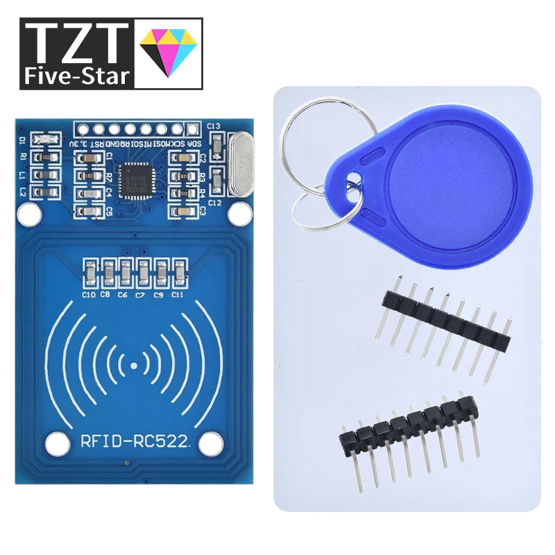 TZT MFRC-522 RC-522 RC522 Antenna RFID IC Wireless Module For Arduino IC KEY SPI Writer Reader IC Card Proximity Module