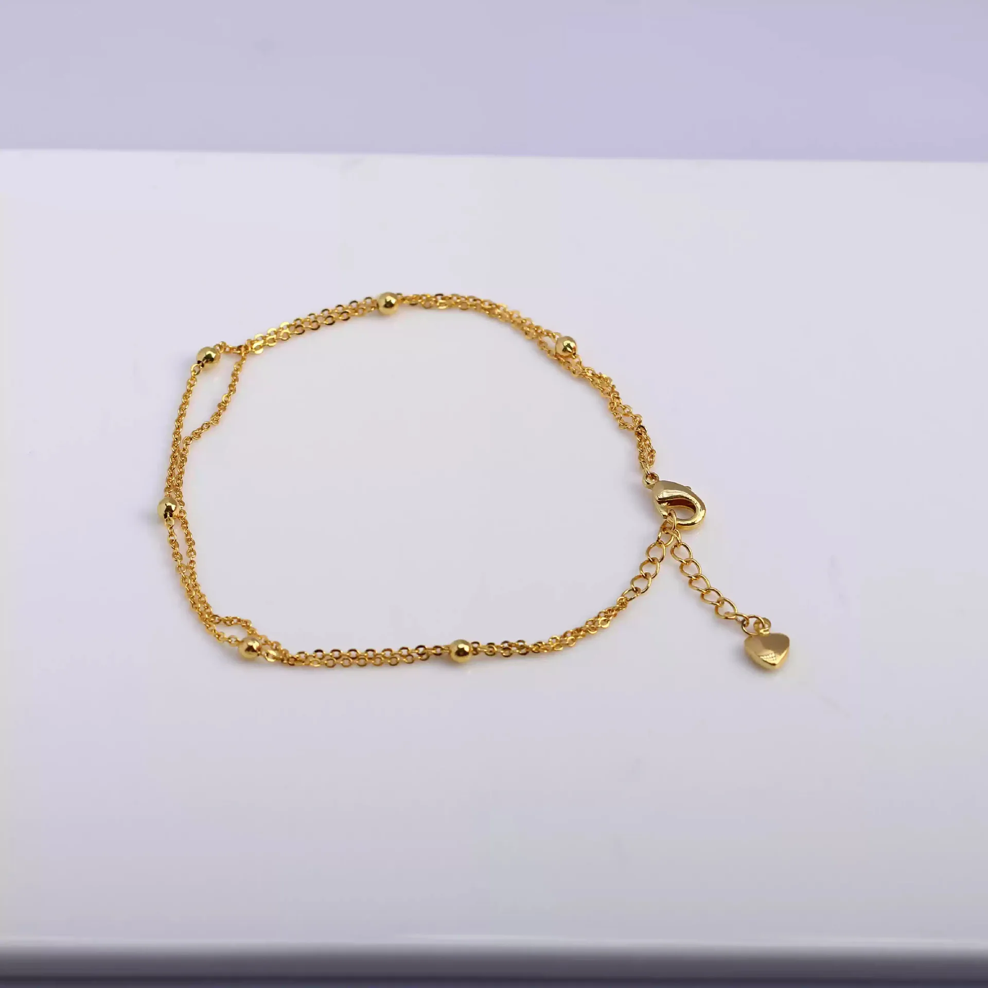 DIY Pearl Accessories New Copper-plated Ultra-fine Chain Minimalist Versatile Bracelet Bracelet Empty Holder