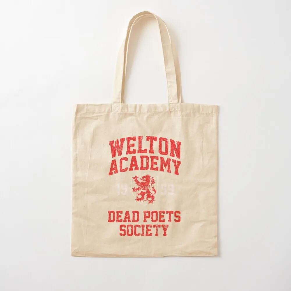 Welton Academy Dead Poets Society Tote Bag handbag shopper bags canvas tote bags