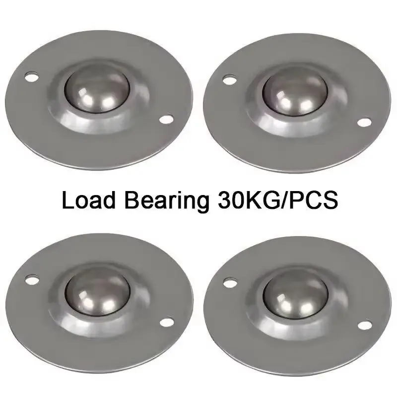 HOT 10PCS 304 Stainless Steel 1'' Universal Ball Bearing Transfer Unit Conveyor Rollers Casters Bull Eye Wheel Loading 30KG/PCS