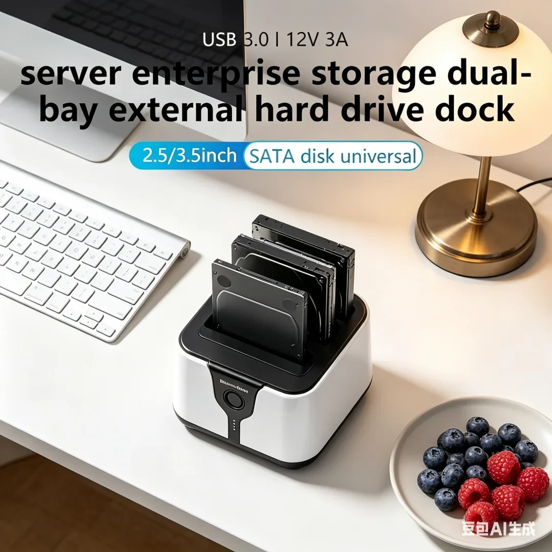 独創的な2ベイhddボックスケース、hddドッキングステーション、ssdケース、デュアルバイ、オフラインクローン、sata-to-usb-30アダプター（25-35インチssd対応）