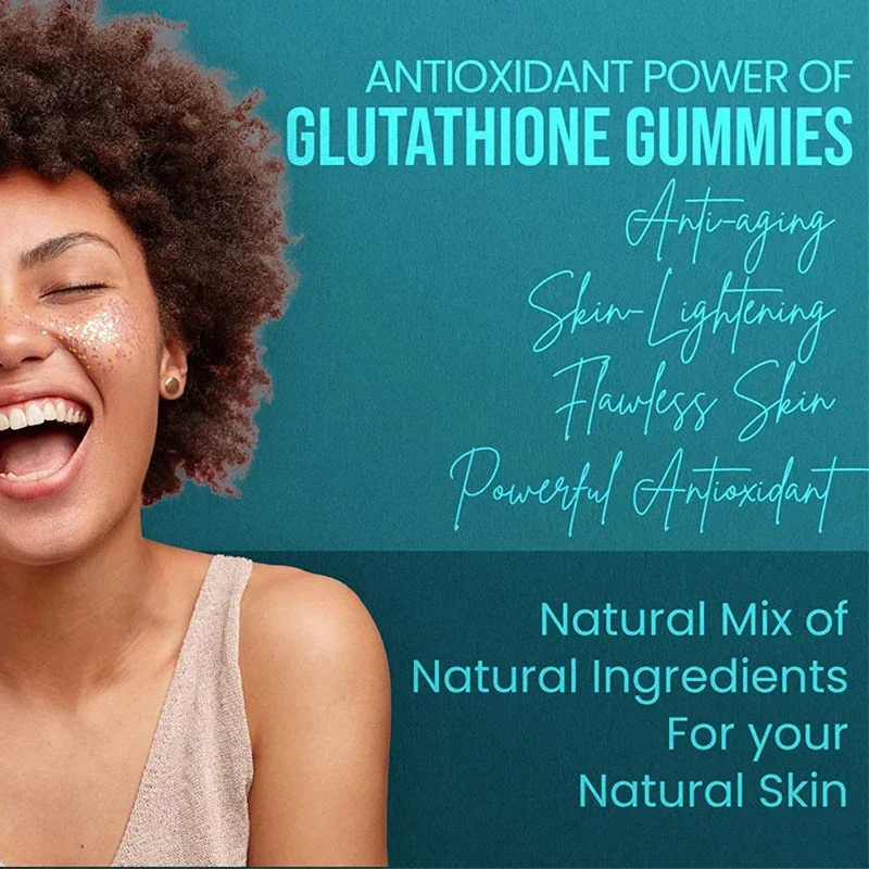 Glutathione Collagen Gummies Skin Brightening Vitamin VC Whitening Anti Skin Aging Spot Removal Dietary Supplement