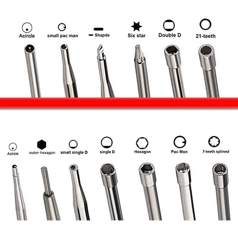 Juego de Herramientas de cepillo de limpieza de ajuste de destornillador de carburador, Kit para recortadora de motor pequeño de 2 ciclos, piezas de motosierra Weedeater