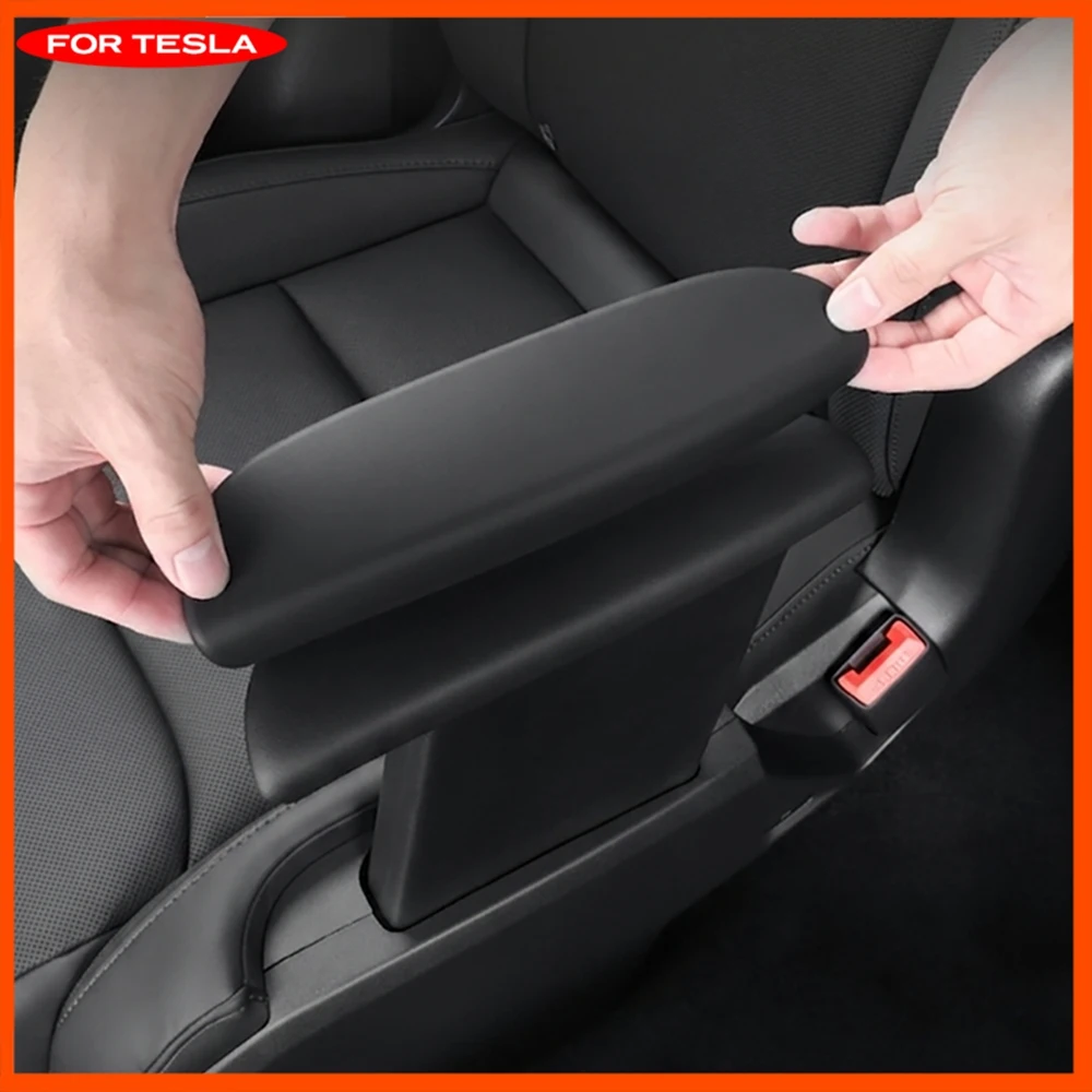 Second Row Seat Armrest Cover For Tesla Model Y L YL 2026 LWB Long Wheelbase Independent Rear Seat Arm Rest Silicone Cap 1 Pair