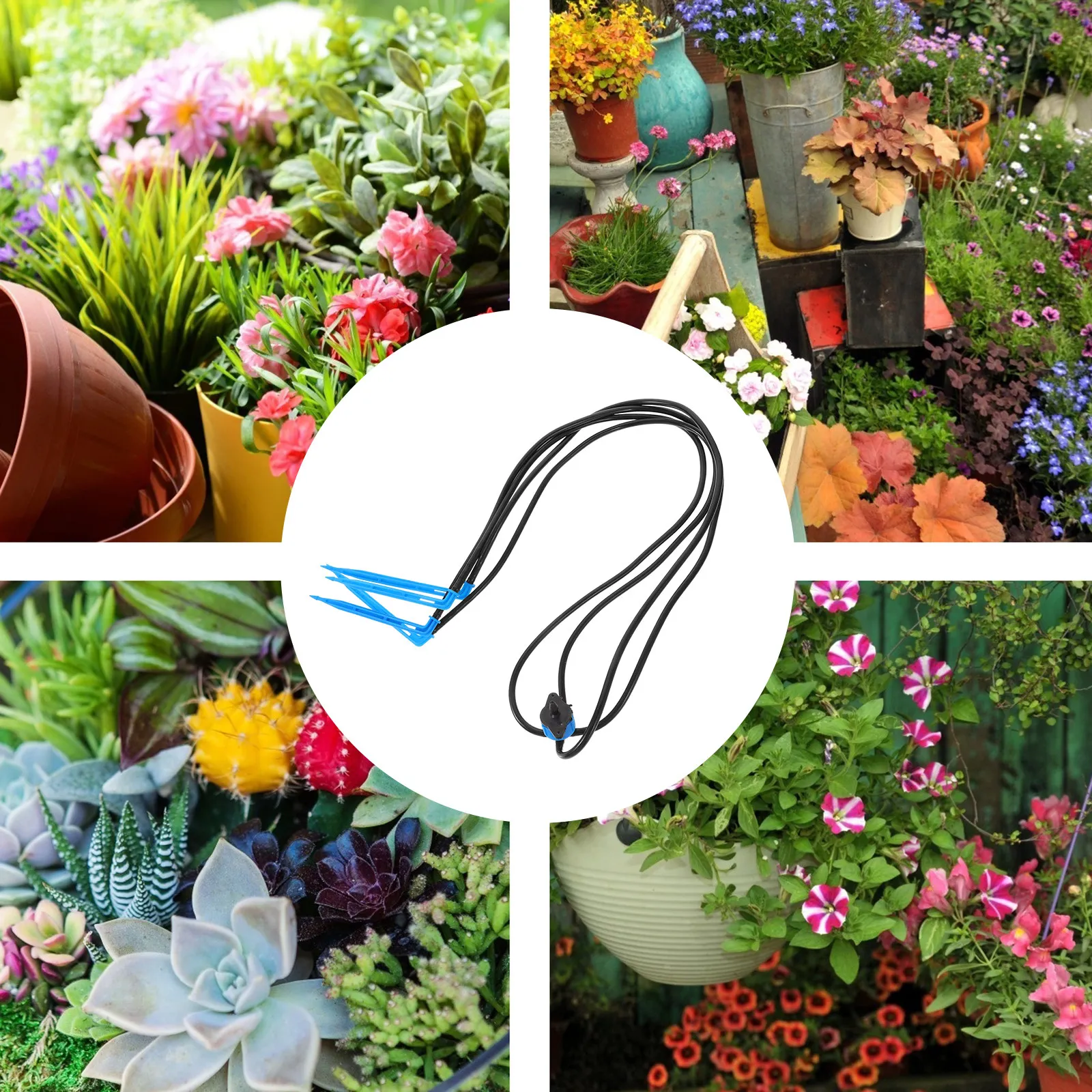 10Pcs Pressure Compensated Water Current Stablizer Irrigation Spray Nozzle Blue for Garden Lawn Agriculture Irrigation Pressure