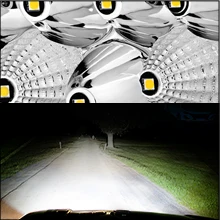 Nilight Pro Series 5.7 Inch Round LED Driving Offroad Light 50W 6500LM Spot & Flood Beam, IP68 Off-Road Light with 16AWG DT Wiring Harness for ATV, UTV, SUV, Motorcycle, Truck & Boat