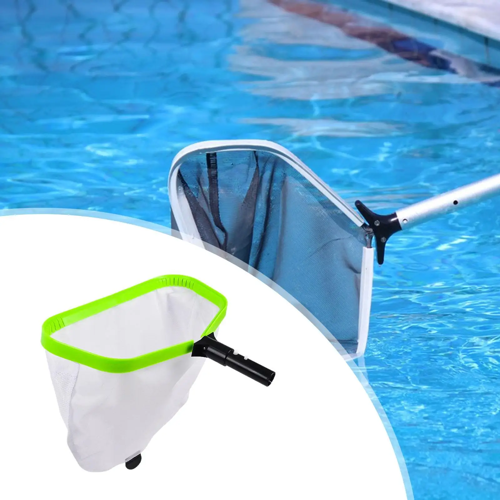 

Pool Skimmer Net Deeper Bag Professional Reinforced Frame Pool Leaf Skimmer for Garden Pond Tub SPA Cleaning Swimming Pool