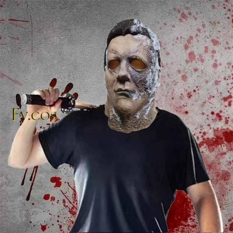 Michael Myers Figurina Maschera per uomo Mascara in lattice Travestimento horror Uomo Full Face Terrore Fancy Hallowen Cosplay Tricky Costumesc;3
