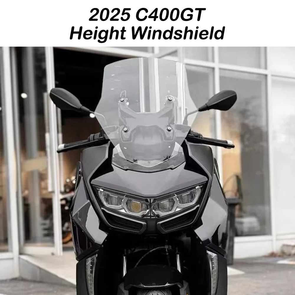 

For BMW C400GT 2025 Windshield Accessories Increase Height Front Screen Windscreen Wind Deflector C400 GT Sports Windshield