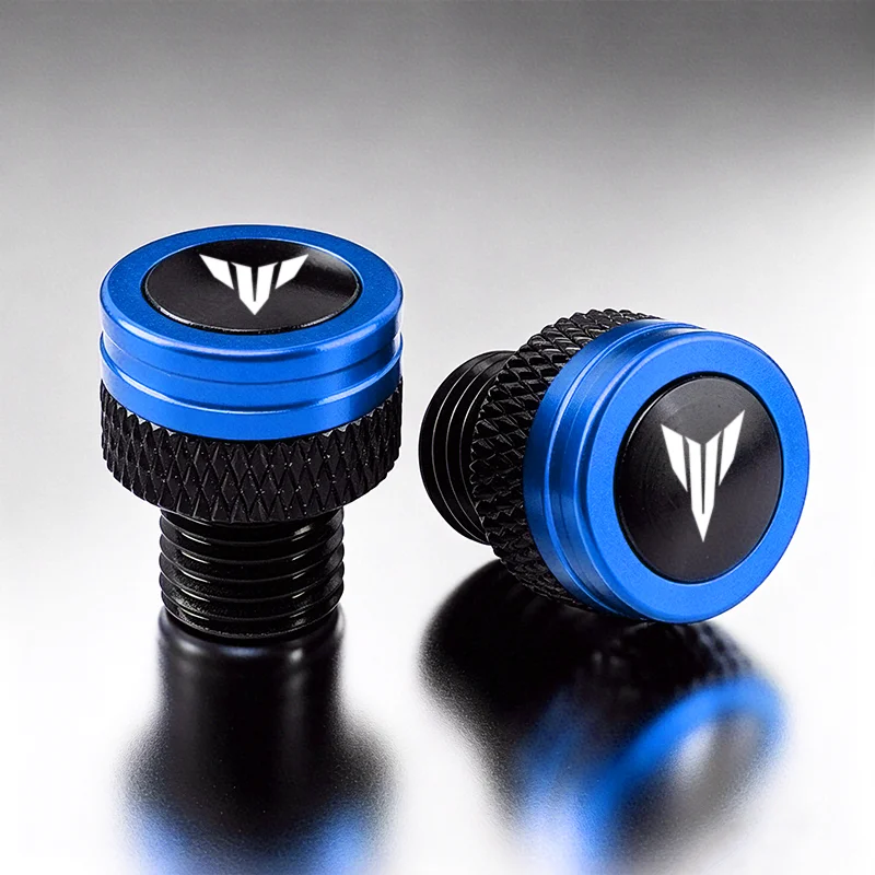 Para YAMAHA MT01 MT09 MT07 MT10 MT03 MT 09 07 03 10 MT-09 MT-07 MT-10 MT-03 Parafuso de Vedação de Furo de Espelho em Alumínio CNC para Motocicleta
