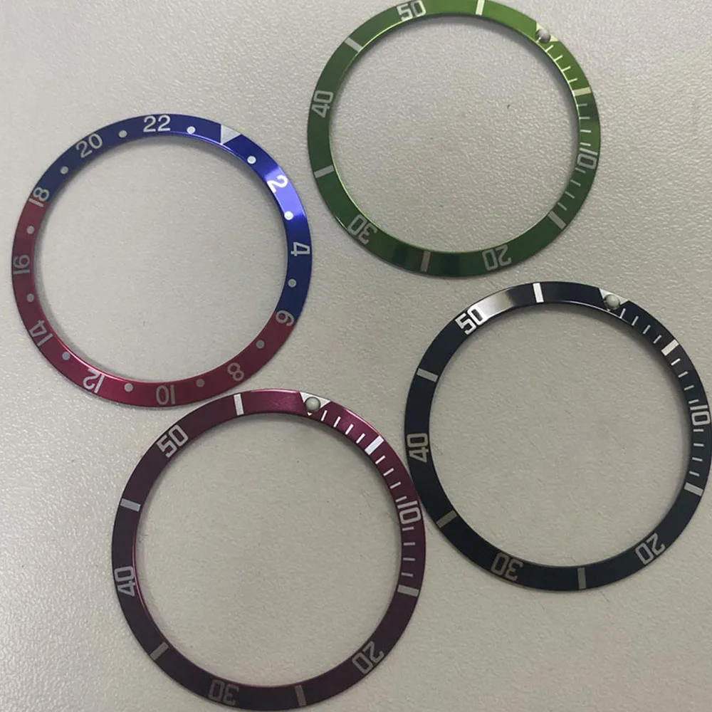 36.5mm*30.7mm For Watch Case Aluminum Watch Bezel Insert Ring Men Watch Ring Parts for Watchmaker Tools Accessories