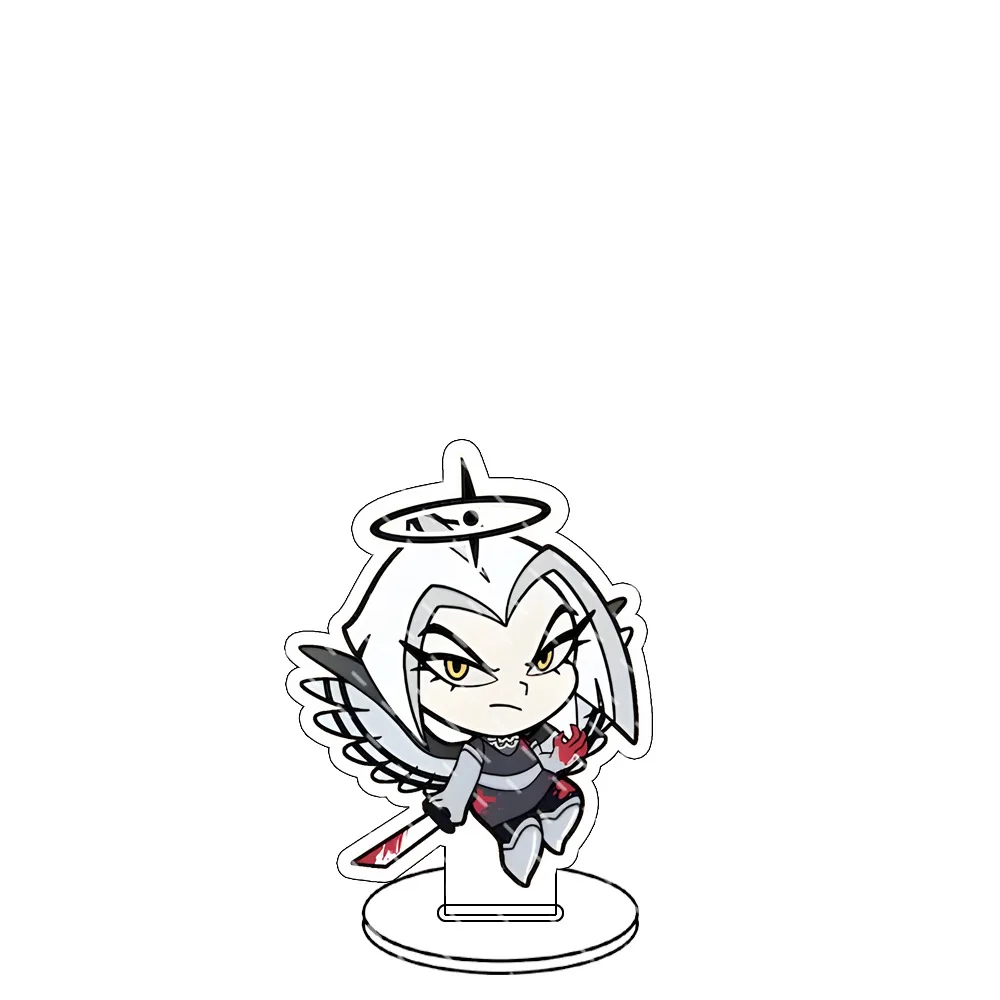 Hazbin Hotel Val Vox Vel Ad Lucifer Alastor Vaggie Anime Peripherals Funny Cartoon Ins Acrylic Stand Ornament Kid Toys Gift