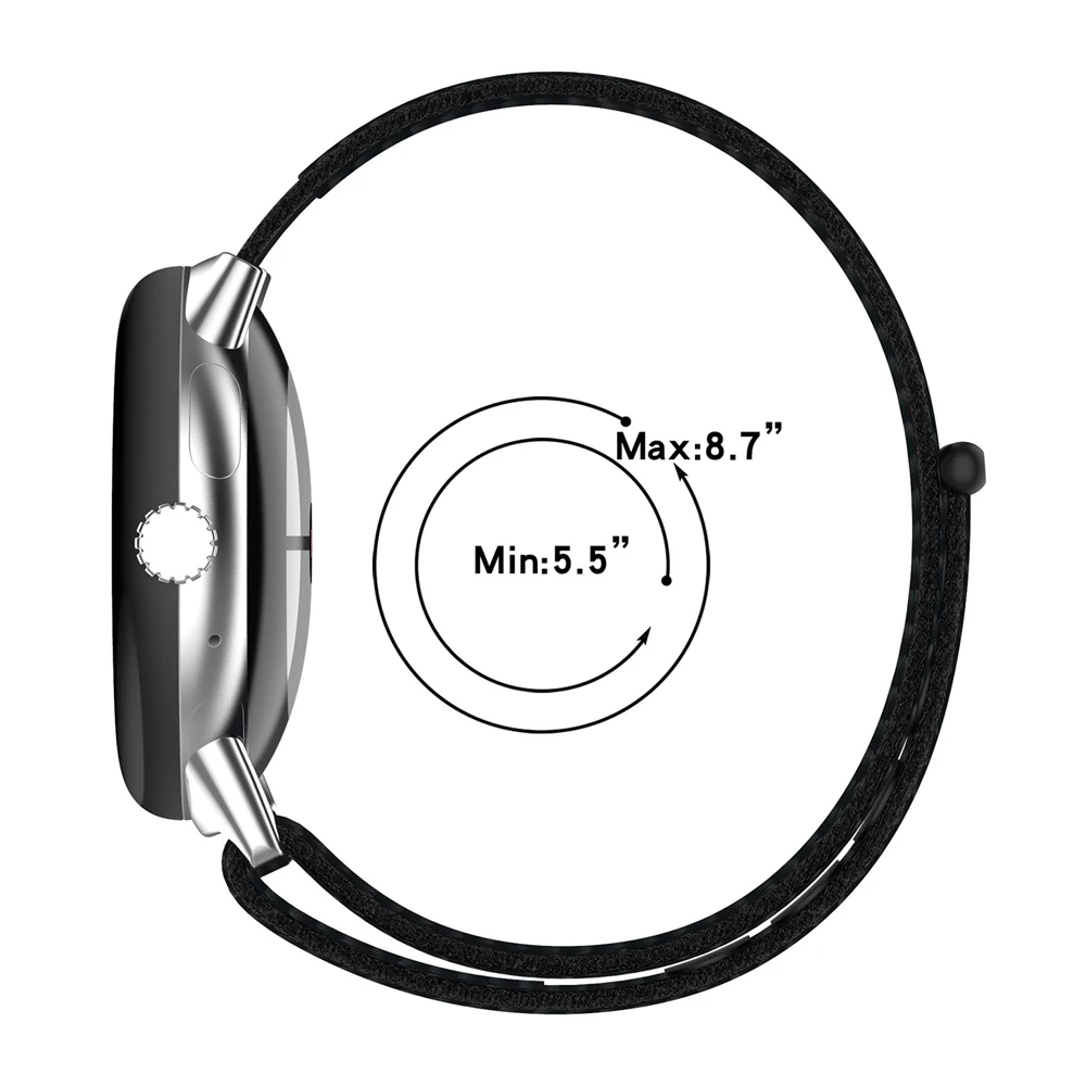 Correa de reloj para Google Pixel Watch 2, correa de nailon, banda de reloj deportivo, Conector de muñeca suave