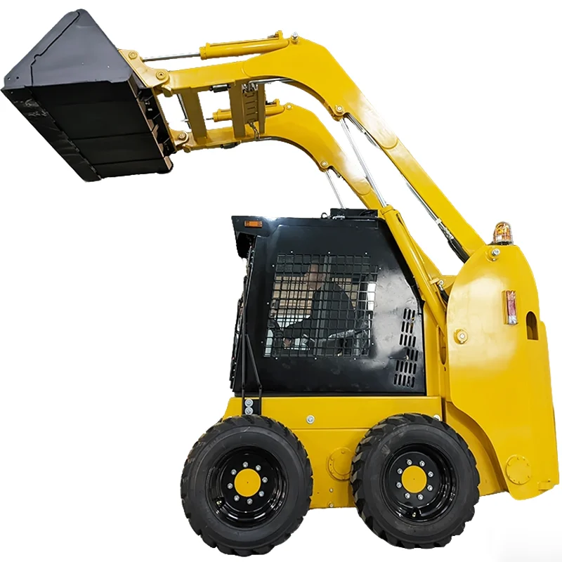 Heet product CE EPA Euro 5-rails lader schranklader boerderijwiel schranklader boomgaard hydraulische schranklader met emmer