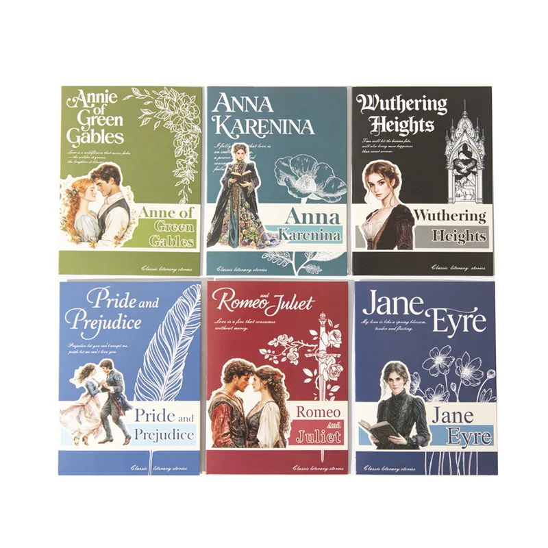 1pack/3pack stickers per pack Literary Stories Series Classic Story Scenery 20pcs/1pack Decorative Handwritten Journals