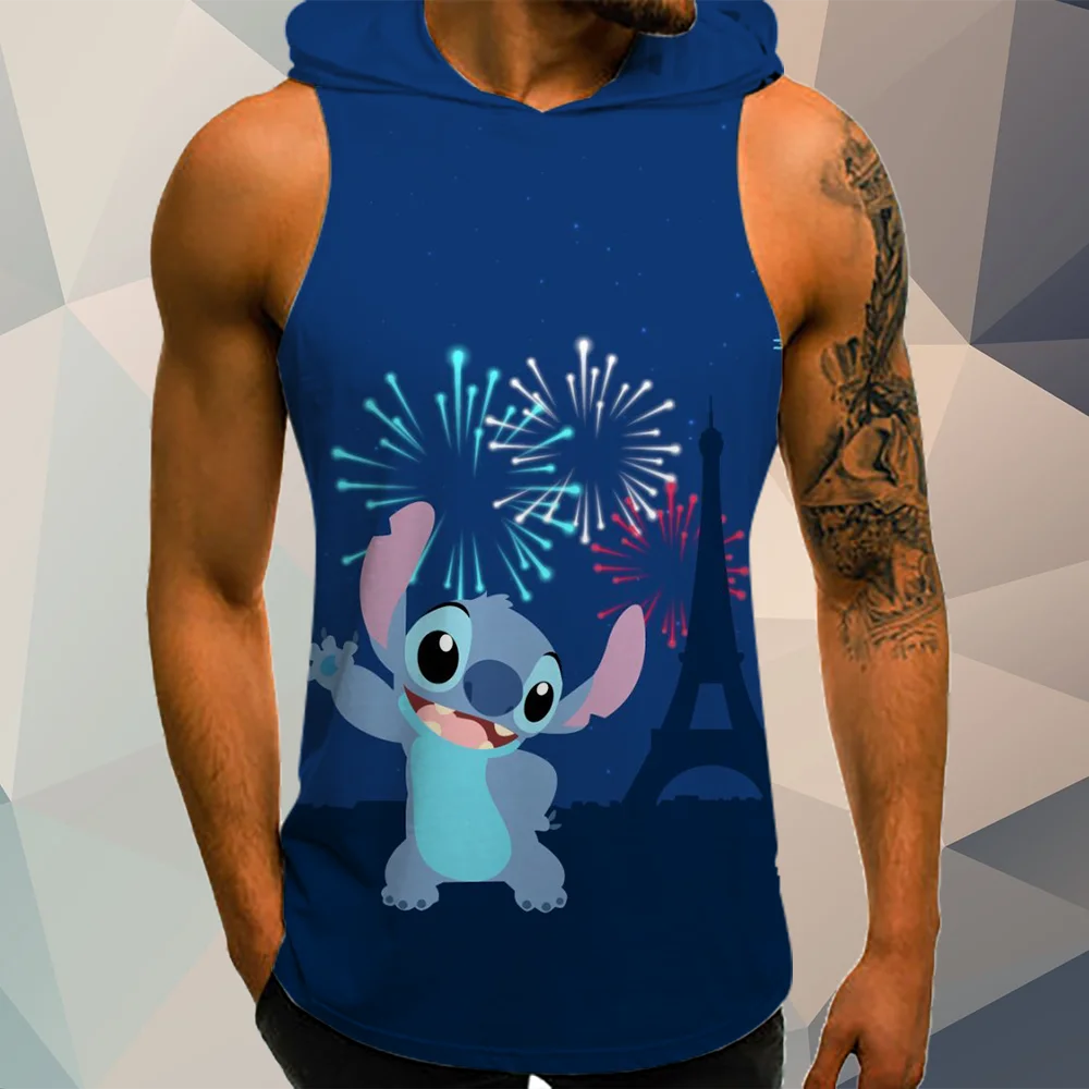 

Майка Беговая Y2k мужская с капюшоном, модная кофта с капюшоном, модная рубашка в стиле Диснея, топ, уличная одежда, оверсайз, 2024