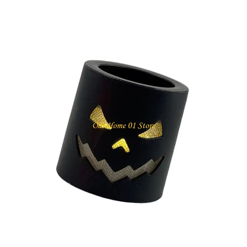 M4YC 할로윈 호박 헤드 나이트 라이트 LED 침실 장식 및 휴일 매달려 소품을위한 Flameless Decoration
