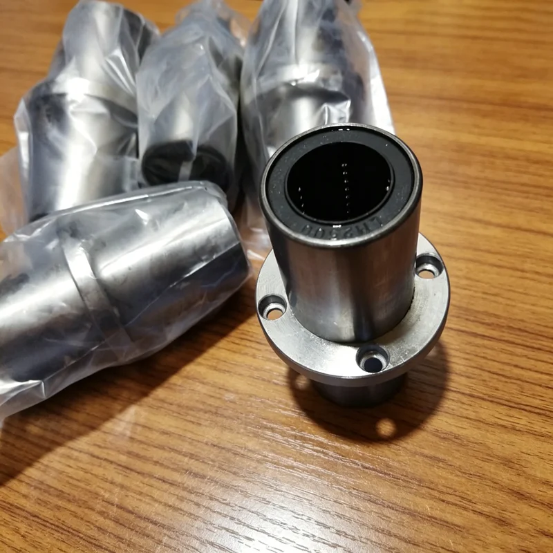 1/2/5pcs Intermediate round flange linear bearing extended type LMFC8 10 12 16 20 25 30 35 40 50 60LUU