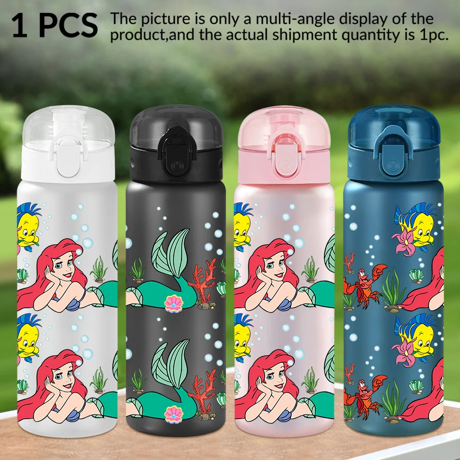 

1Pc Disney Mermaid Ocean Pattern 26oz Plastic Water Bottle Outdoor Sports Water Cup Birthday/Homecoming Gift
